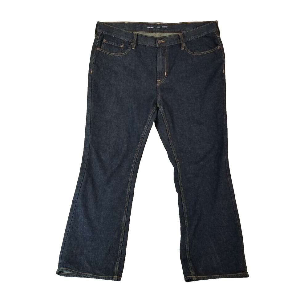 Old Navy Mens Jeans 42x32 Regular Fit Bootcut Blue Denim Western Retro